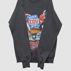 Fanatics Super Bowl XXIV 1990 Pullover Sweatshirt Black Vintage