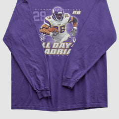 Fanatics Adrian Peterson NFL 2000s Long Sleeve T-shirt Purple Vintage
