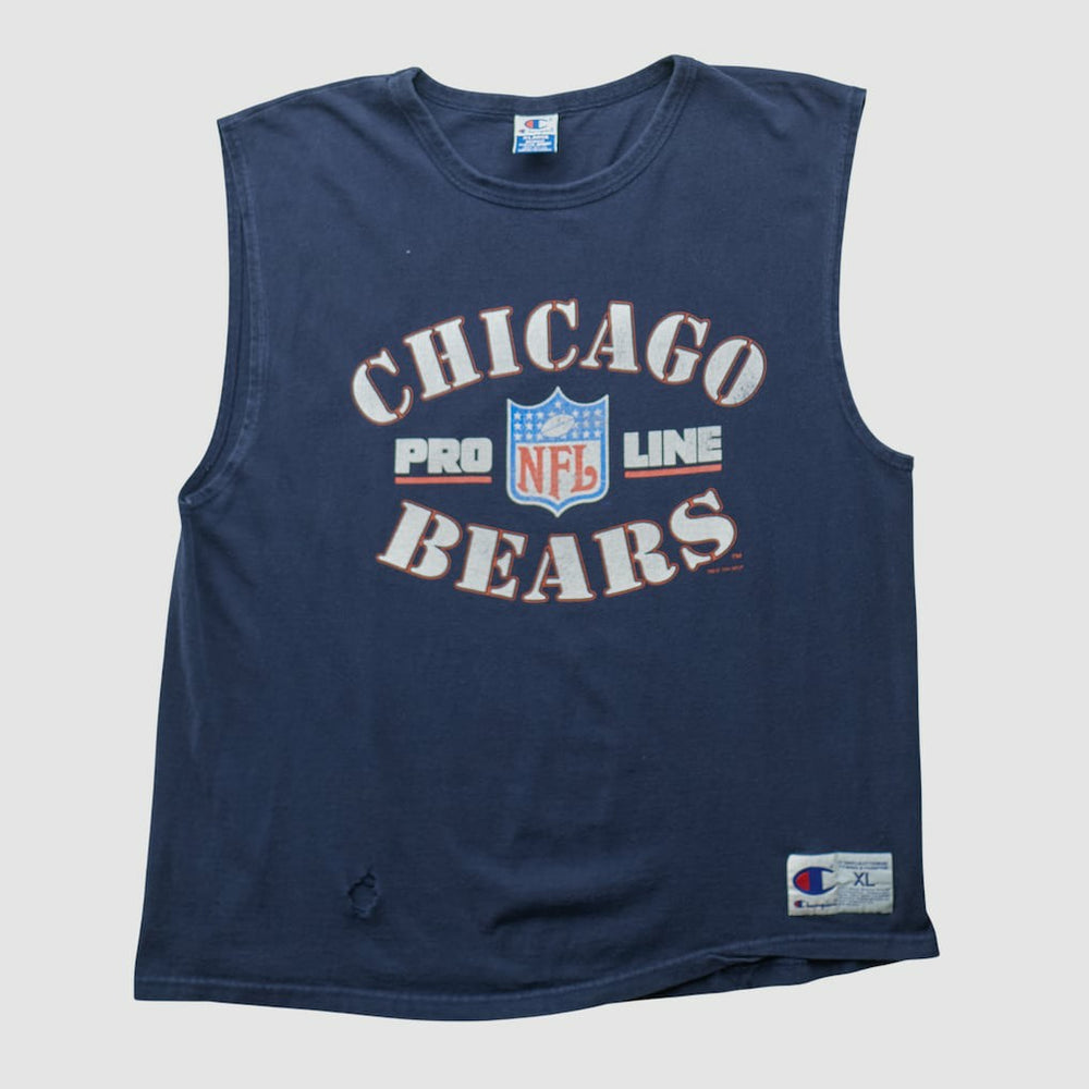 Fanatics Chicago Bears Champion 90s Tank Navy Vintage