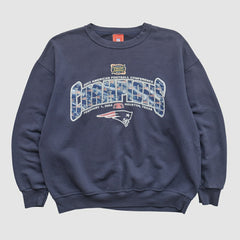 Fanatics New England Patriots NFL 2003 Pullover Sweatshirt Navy Vintage
