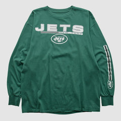 Fanatics New York Jets Majestic 2010s Long Sleeve T-shirt Green Vintage