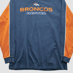Fanatics Denver Broncos NFL 2000s Long Sleeve T-shirt Navy Vintage