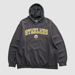 Fanatics Pittsburgh Steelers NFL 2010s Hooded Pullover Sweatshirt Black Vintage