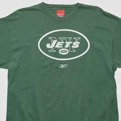 Fanatics New York Jets Reebok 2000s Long Sleeve T-shirt Green Vintage