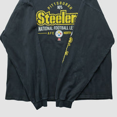 Fanatics Pittsburgh Steelers NFL 2010s Long Sleeve T-shirt Black Vintage
