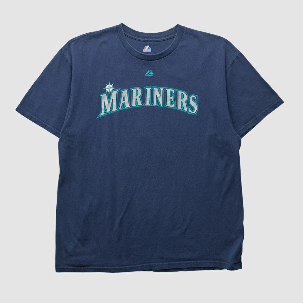 Seattle Mariners Majestic 2000s T-shirt - Navy - XVintage - Fanatics on Sale