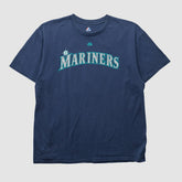Seattle Mariners Majestic 2000s T-shirt - Navy - XVintage - Fanatics on Sale