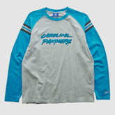Fanatics Carolina Panthers Reebok 2000s Long Sleeve T-shirt Heather Gray Vintage