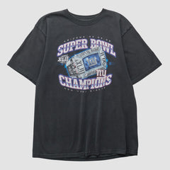Fanatics New York Giants Reebok 2008 T-shirt Black Vintage