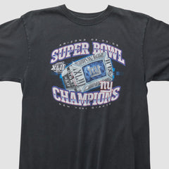 Fanatics New York Giants Reebok 2008 T-shirt Black Vintage