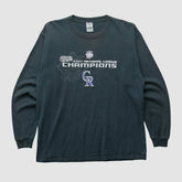 Colorado Rockies Delta 2007 Long Sleeve T-shirt - Black - Vintage - Fanatics Sale