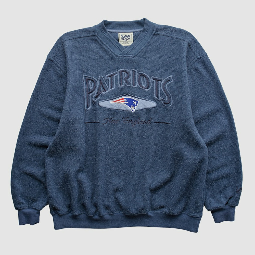 Fanatics New England Patriots Lee Apparel 90s Pullover Sweatshirt Navy Vintage
