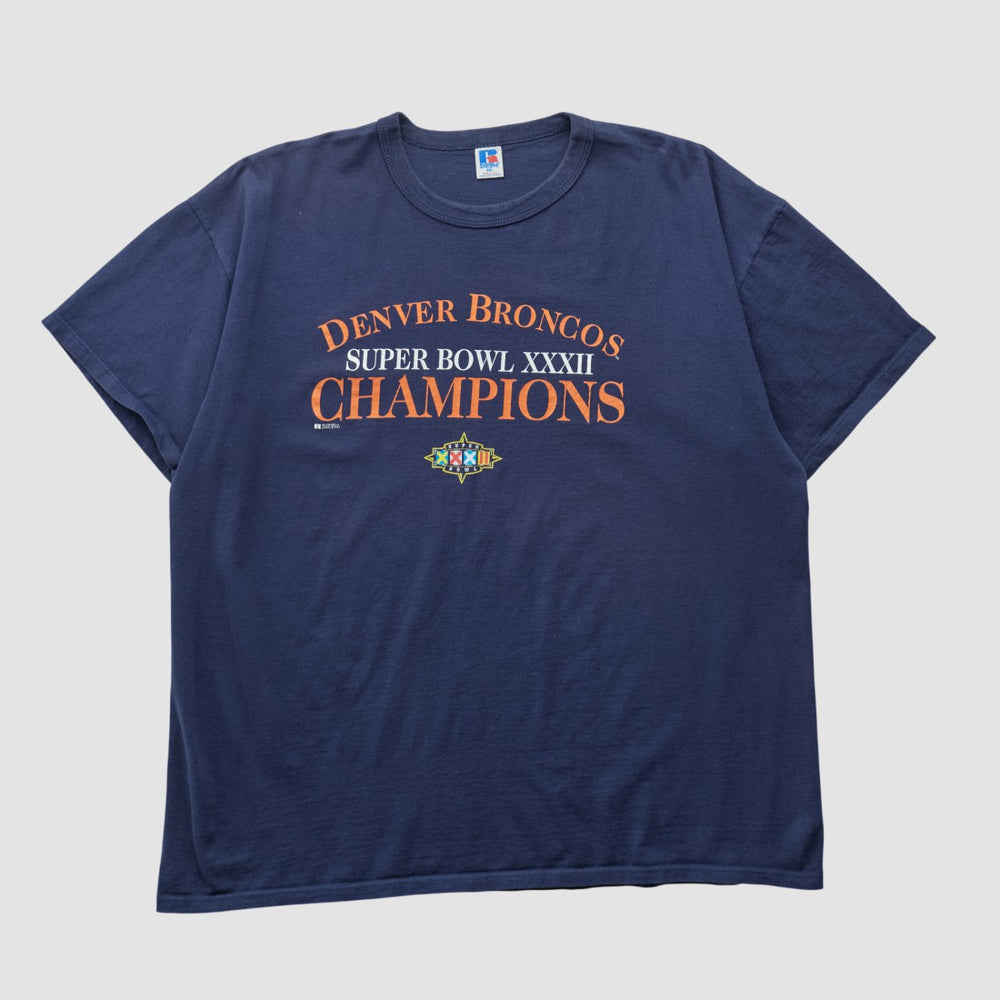 Fanatics Denver Broncos Russell 1998 T-shirt Navy Vintage