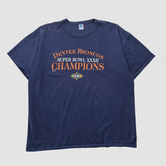 Fanatics Denver Broncos Russell 1998 T-shirt Navy Vintage