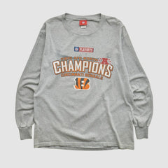 Fanatics Cincinnati Bengals NFL 2005 Long Sleeve T-shirt Heather Gray Vintage