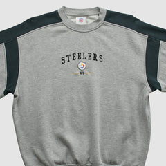 Fanatics Pittsburgh Steelers NFL 2000s Pullover Sweatshirt Heather Gray Vintage