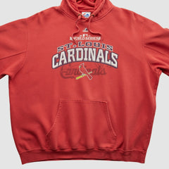 St. Louis Cardinals Majestic 2011 Hooded Sweatshirt - Red - XVintage - Fanatics Sale
