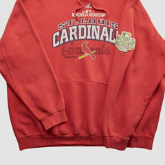 St. Louis Cardinals Majestic 2011 Hooded Sweatshirt - Red - XVintage - Fanatics Sale