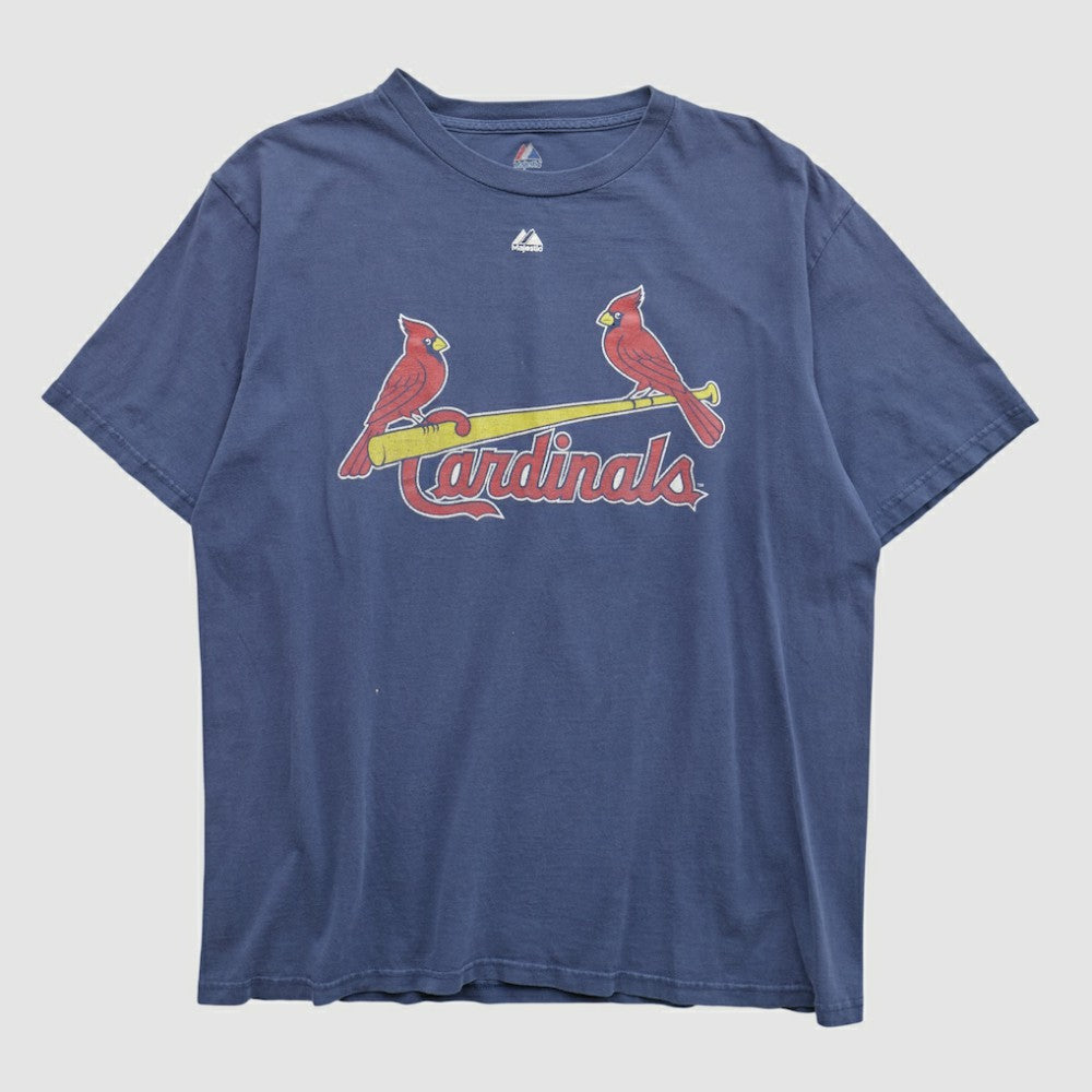 St. Louis Cardinals Majestic 2000s T-shirt - Navy - Vintage - Fanatics Sale