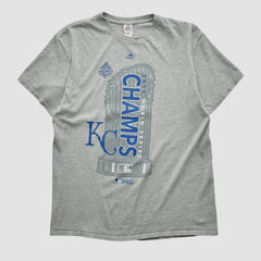 Kansas City Royals Delta 2015 T-shirt - Heather Gray - Vintage - Fanatics Lifestyle