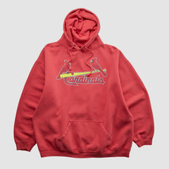 St. Louis Cardinals 2000s Hooded Sweatshirt - Red - XVintage - Fanatics Discount