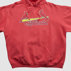 St. Louis Cardinals 2000s Hooded Sweatshirt - Red - XVintage - Fanatics Discount
