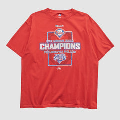 Philadelphia Phillies Majestic 2009 T-shirt - Red - Vintage - Fanatics on Sale