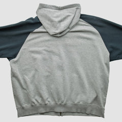 Kansas City Royals 2000s Hooded Full Zip Sweatshirt - Heather Gray - 2XVintage - Fanatics Lifestyle