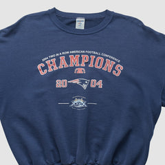 Fanatics New England Patriots Jerzees 2004 Pullover Sweatshirt Navy Vintage