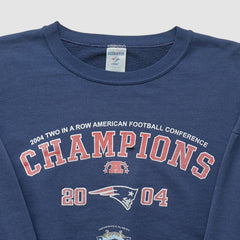 Fanatics New England Patriots Jerzees 2004 Pullover Sweatshirt Navy Vintage