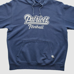 Fanatics New England Patriots NFL 2000s Hooded Pullover Sweatshirt Navy Vintage