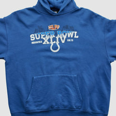 Fanatics Indianapolis Colts NFL 2010 Hooded Pullover Sweatshirt Blue Vintage
