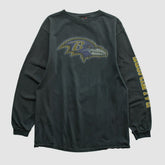 Fanatics Baltimore Ravens NFL 2000s Long Sleeve T-shirt Black Vintage