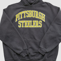 Fanatics Pittsburgh Steelers NFL 2000s Hooded Pullover Sweatshirt Black Vintage