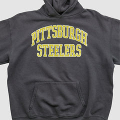 Fanatics Pittsburgh Steelers NFL 2000s Hooded Pullover Sweatshirt Black Vintage