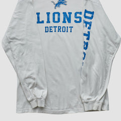 Fanatics Detroit Lions NFL 2000s Long Sleeve T-shirt White Vintage