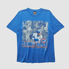 Sammy Sosa Sport One 1996 T-shirt - Blue - Vintage - Fanatics Sale
