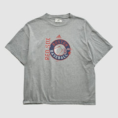 Boston Red Sox Adidas 2000s T-shirt - Heather Gray - Vintage - Fanatics Online