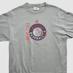 Boston Red Sox Adidas 2000s T-shirt - Heather Gray - Vintage - Fanatics Online