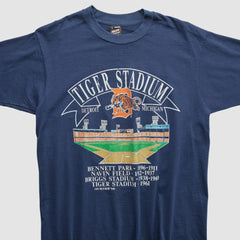 Detroit Tigers Fruit of The Loom 1993 T-shirt - Navy - Vintage - Fanatics Sale