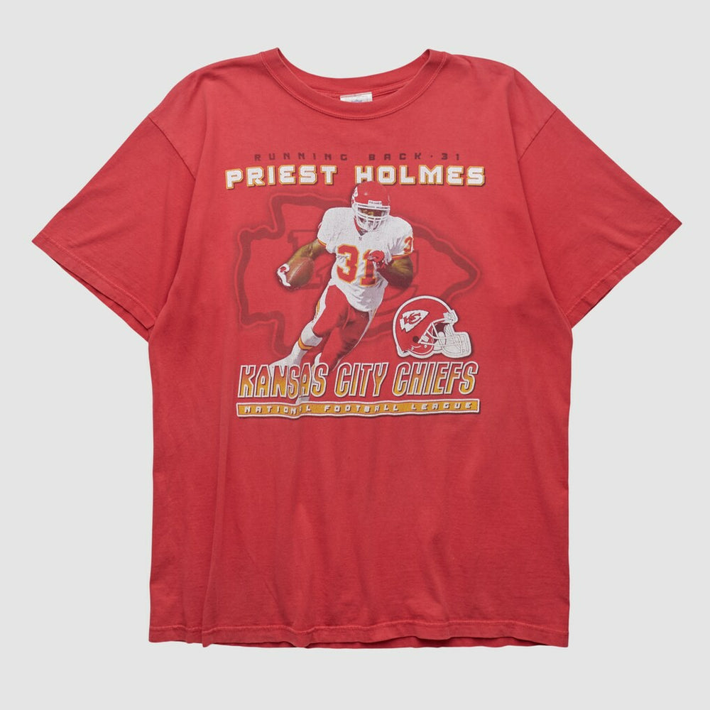Fanatics Priest Holmes NFL 2000s T-shirt Red Vintage