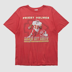 Fanatics Priest Holmes NFL 2000s T-shirt Red Vintage