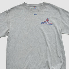 Atlanta Braves Majestic 2010 T-shirt - Heather Gray - Vintage - Fanatics on Sale