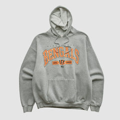 Fanatics Cincinnati Bengals NFL 2000s Hooded Pullover Sweatshirt Heather Gray Vintage