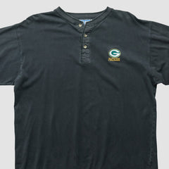 Fanatics Green Bay Packers Logo 7 90s Long Sleeve T-shirt Black Vintage