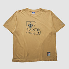 Fanatics New Orleans Saints Reebok 2000s T-shirt Tan Vintage