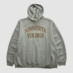 Fanatics Minnesota Vikings NFL 2000s Hooded Pullover Sweatshirt Heather Gray Vintage