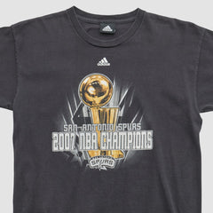 San Antonio Spurs 2007 T-shirt Black Vintage | Adidas discount