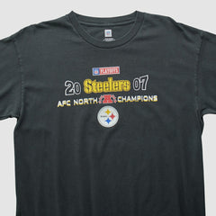 Fanatics Pittsburgh Steelers NFL 2007 Long Sleeve T-shirt Black Vintage