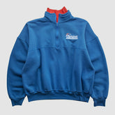 Fanatics New England Patriots Dodger 90s 1/4 Zip Sweatshirt Blue Vintage